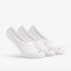 Clarks 3 pack Liner Socks Bianche | CLKS-84186