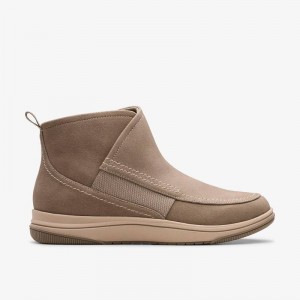 Clarks Breeze Cora Grigie Scuro Marroni | CLKS-85466