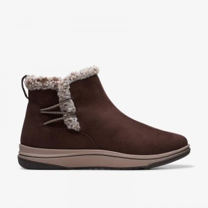 Clarks Breeze Fur Marroni Scuro | CLKS-85468