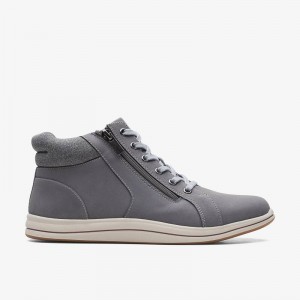 Clarks Breeze Glide Grigie Scuro | CLKS-85545