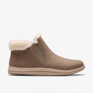 Clarks Breeze Twist Grigie Scuro Marroni | CLKS-85558