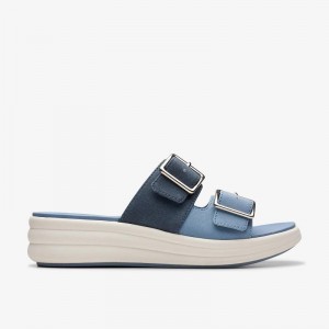 Clarks Drift Buckle Blu | CLKS-84701