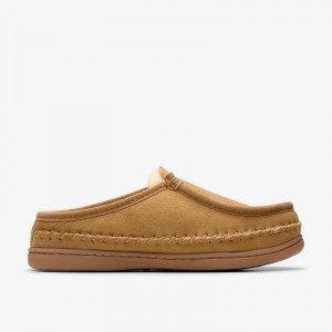 Clarks Eldric Oake Slippers Marroni | CLKS-84212