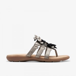 Clarks Elizabelle Mae Blu Grigie Metal | CLKS-84969