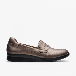 Clarks Ellowyn Penny Marroni Metal | CLKS-85367