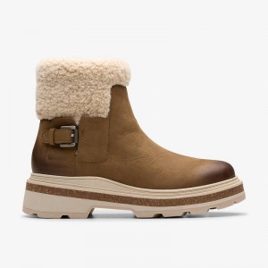 Clarks Hencroft Madi Waterproof Marroni Scuro | CLKS-85509
