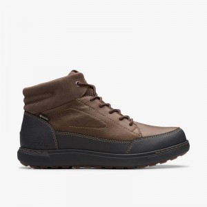 Clarks Mapstone Hi Gore-Tex Marroni Scuro | CLKS-84551