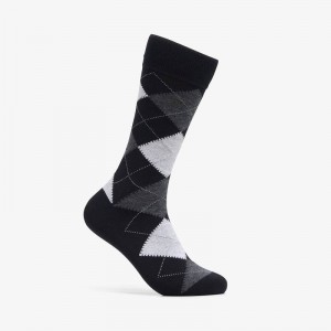 Clarks Mens Argyle Sock Nere Bianche | CLKS-84185