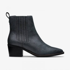 Clarks Morzine Top Blu Grigie Metal | CLKS-85519