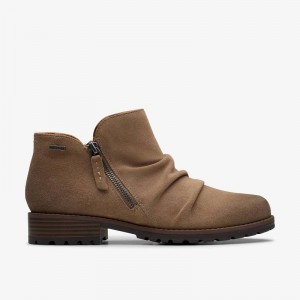 Clarks Nissini Top Waterproof Grigie Scuro Marroni | CLKS-85451