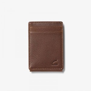 Clarks Pebble Wide Money Clip Wallet Marroni | CLKS-84165