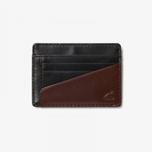Clarks Shine Credit Card Holder Nere Marroni | CLKS-84159