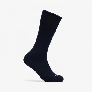 Clarks Solid Crew Sock Blu Marino | CLKS-84178