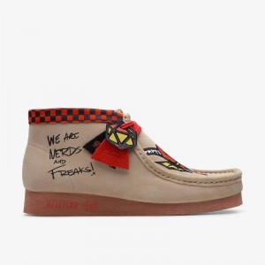 Clarks Stranger Things Wallabee Evo Mens Marroni | CLKS-84595