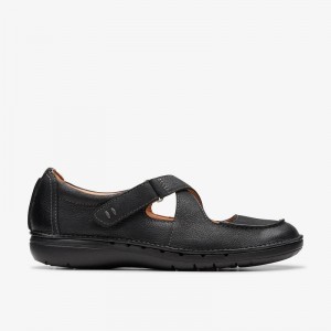 Clarks Un Loop Strap Nere | CLKS-85359