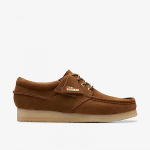 Clarks Wallabee Boat Marroni | CLKS-84502