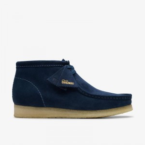Clarks Wallabee Boot Blu Marino | CLKS-84487