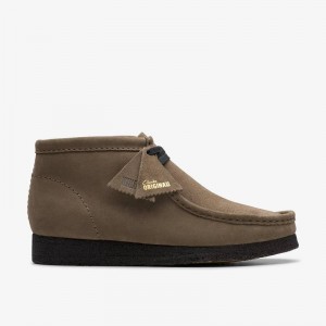 Clarks Wallabee Boot Grigie Scuro | CLKS-84498