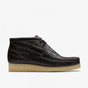 Clarks Wallabee Boot Nere | CLKS-85554