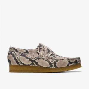 Clarks Wallabee Loafer Grigie Serpent | CLKS-84297