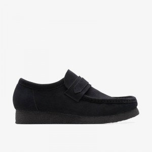 Clarks Wallabee Loafer Nere | CLKS-84298