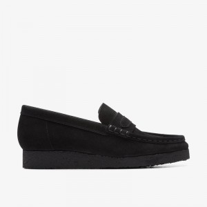 Clarks Wallabee Loafer Nere | CLKS-85402