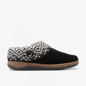 Clarks Willowdean Sweater Slippers Nere | CLKS-84670