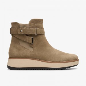 Clarks Zylah Faye Grigie Scuro Marroni | CLKS-85461
